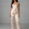 Champagne Satin Lounge Set