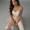 Champagne Satin Lounge Set
