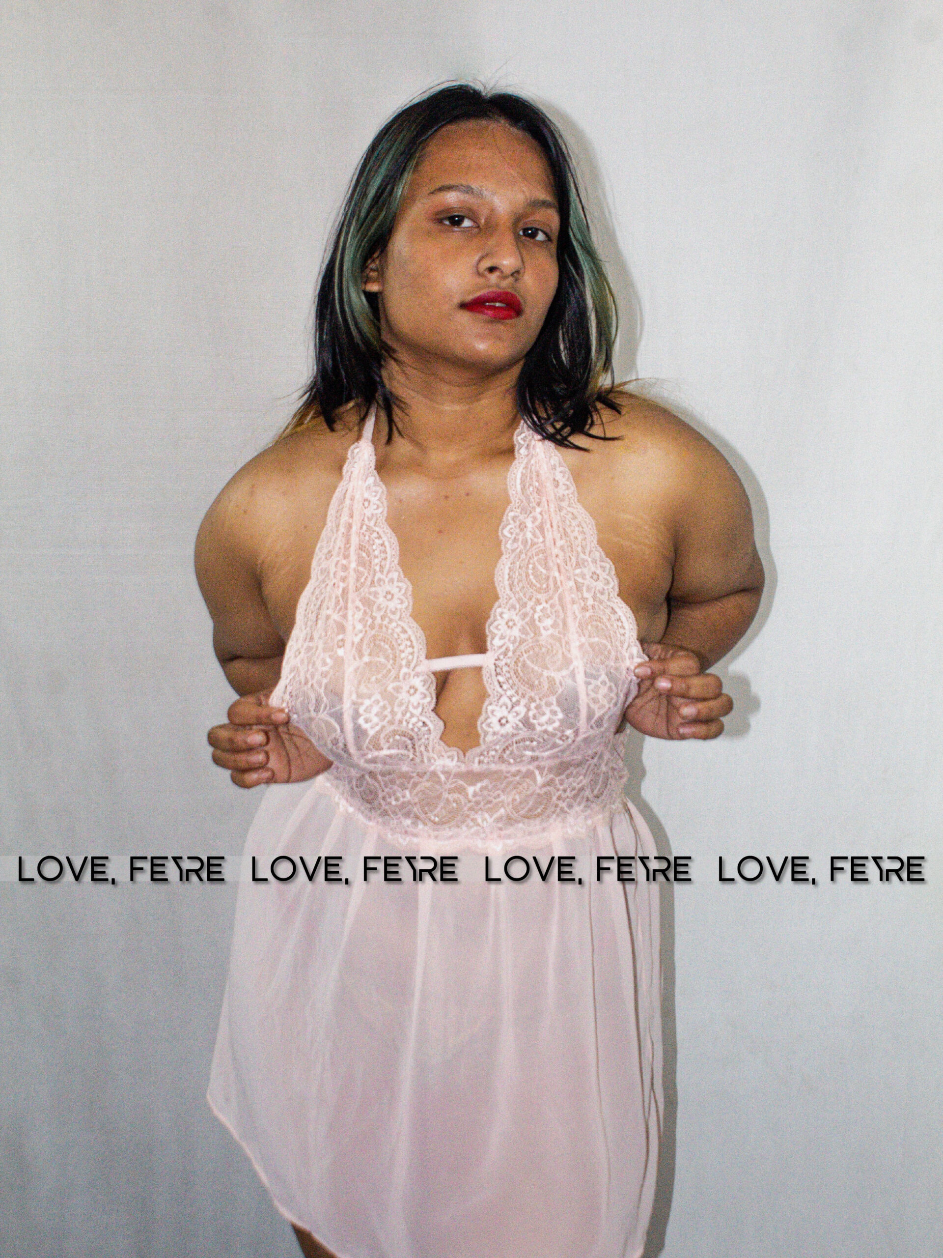 Citrus Lace Halter Baby-doll