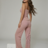 Dusty Rose Ribbed Lounge Set