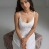 Ethereal Lace-Trim Nightgown