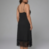 Midnight Cross-Strap Gown