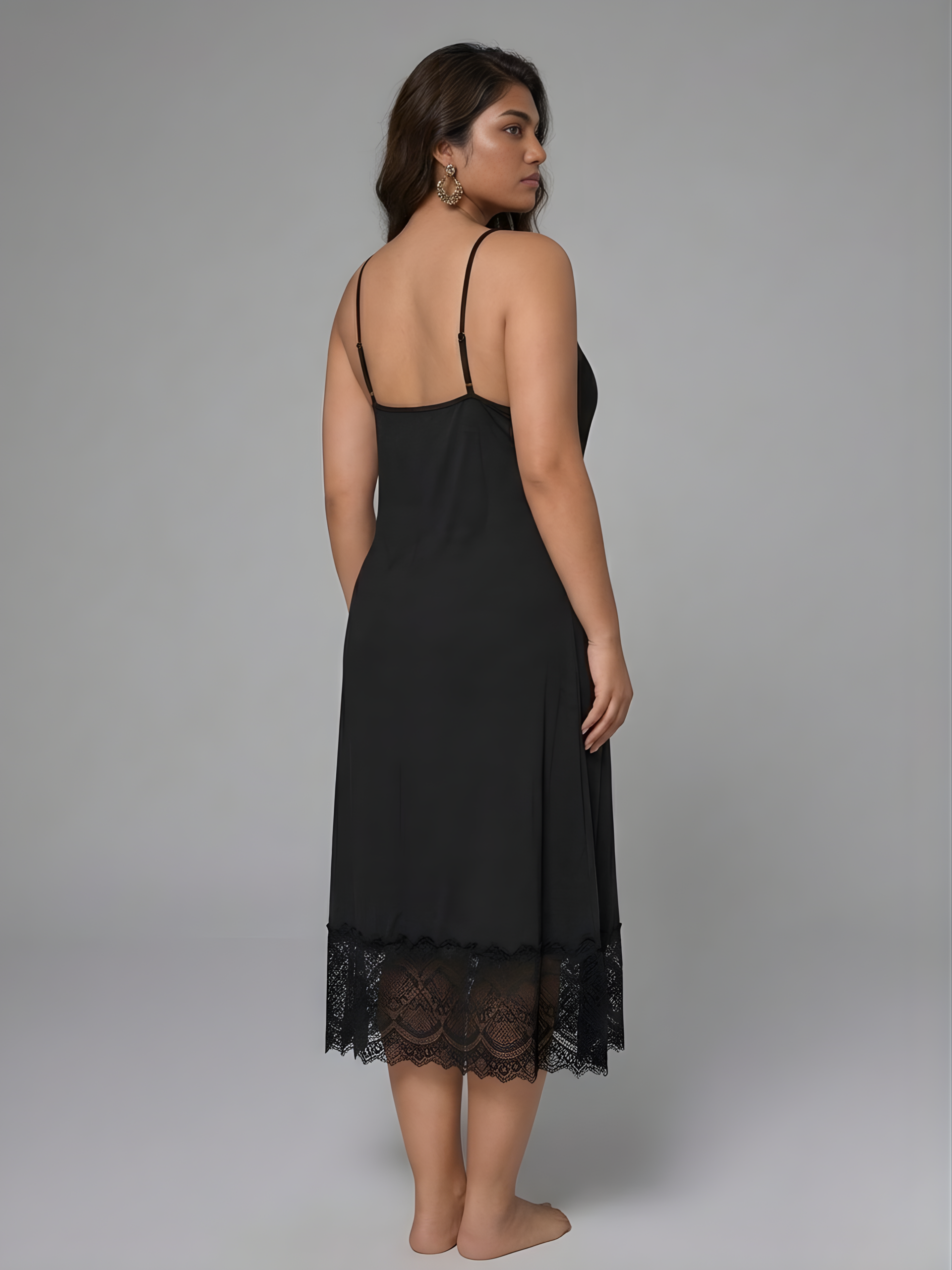 Midnight Cross-Strap Gown