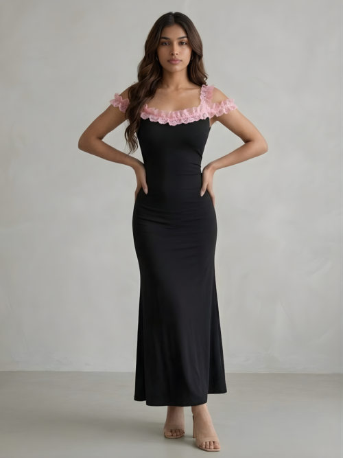 Midnight Rosette Maxi
