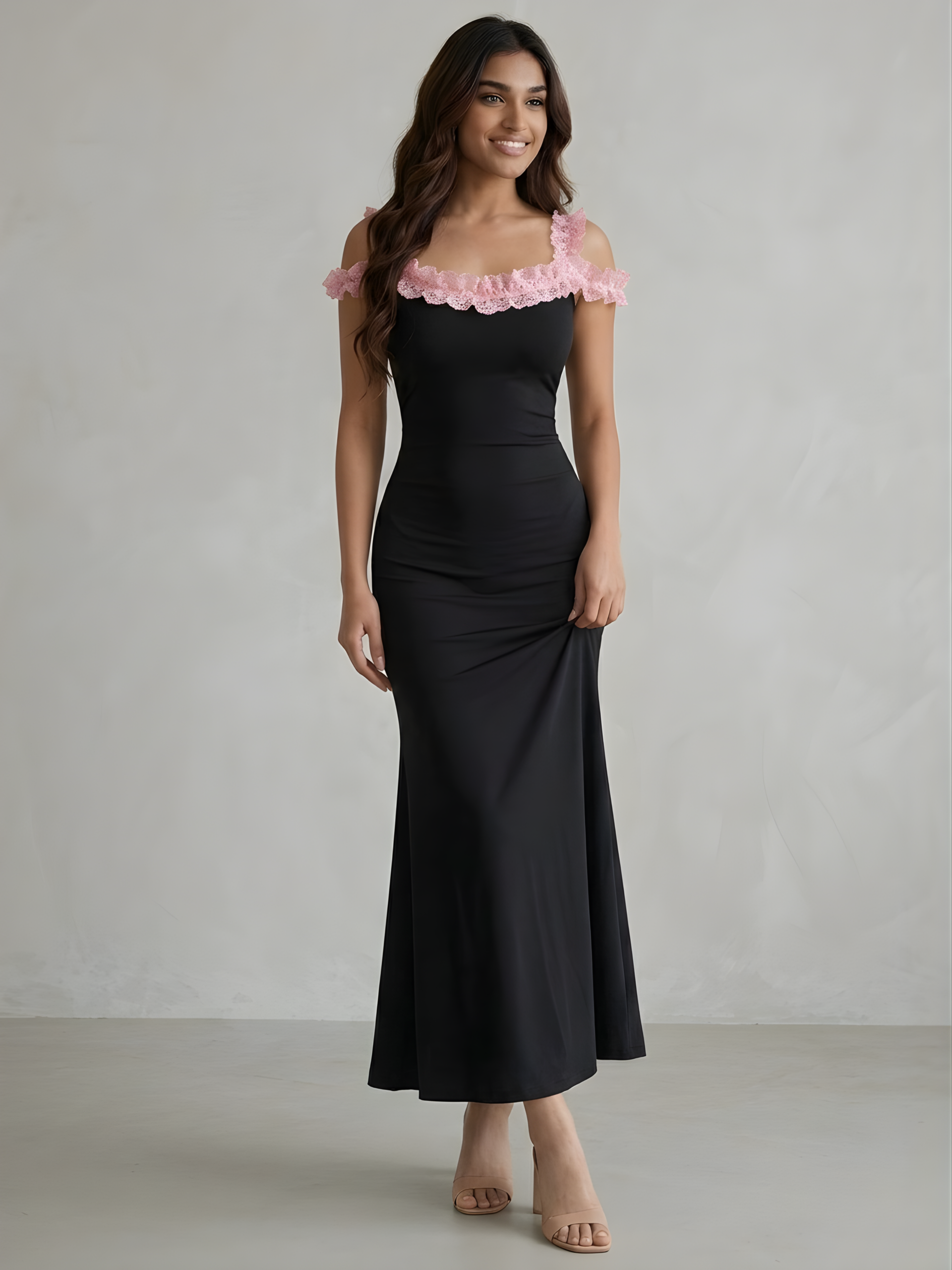 Midnight Rosette Maxi