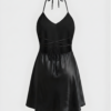 Noir Silk Mini Slip