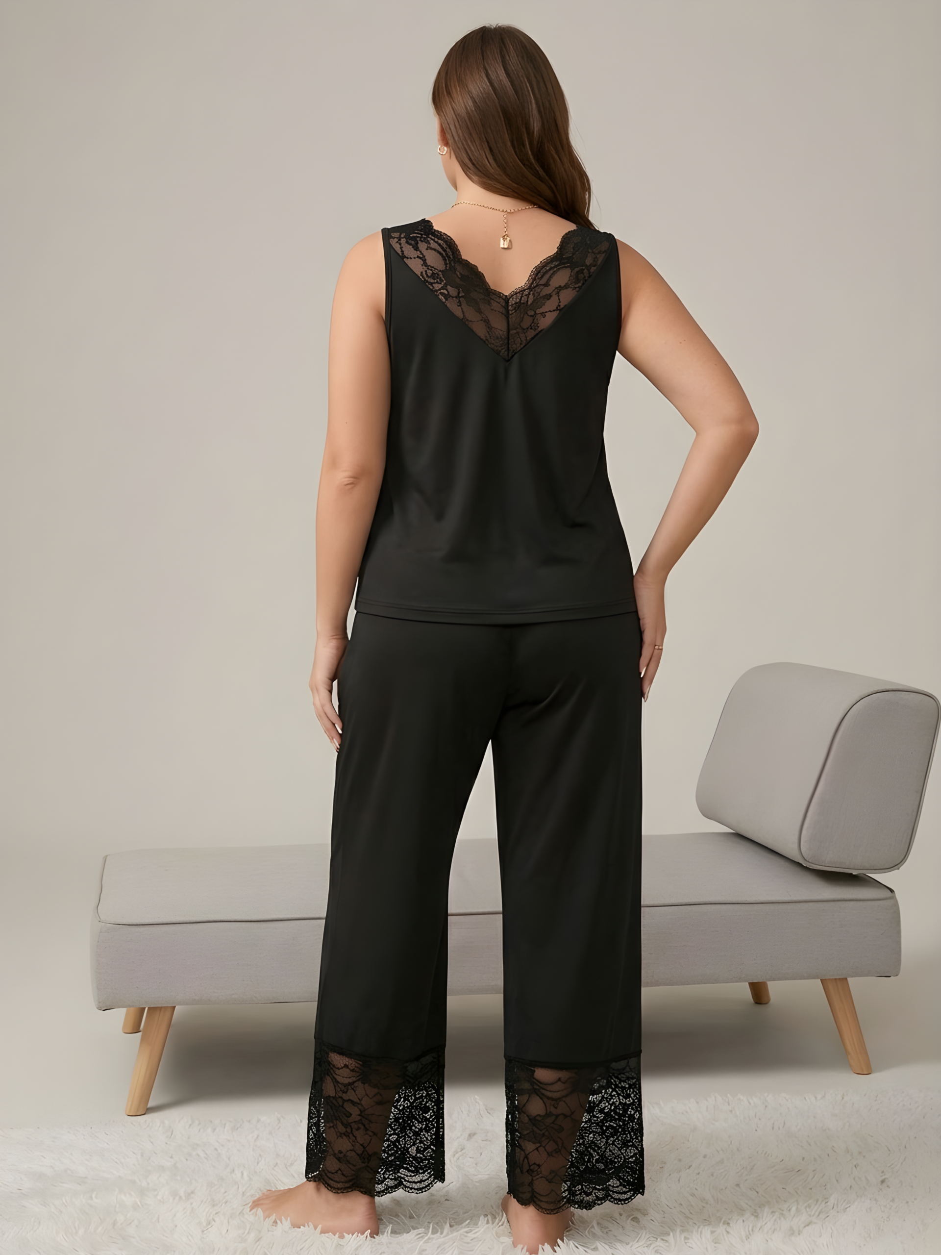 Onyx Silk Pajama Set