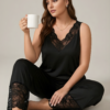 Onyx Silk Pajama Set