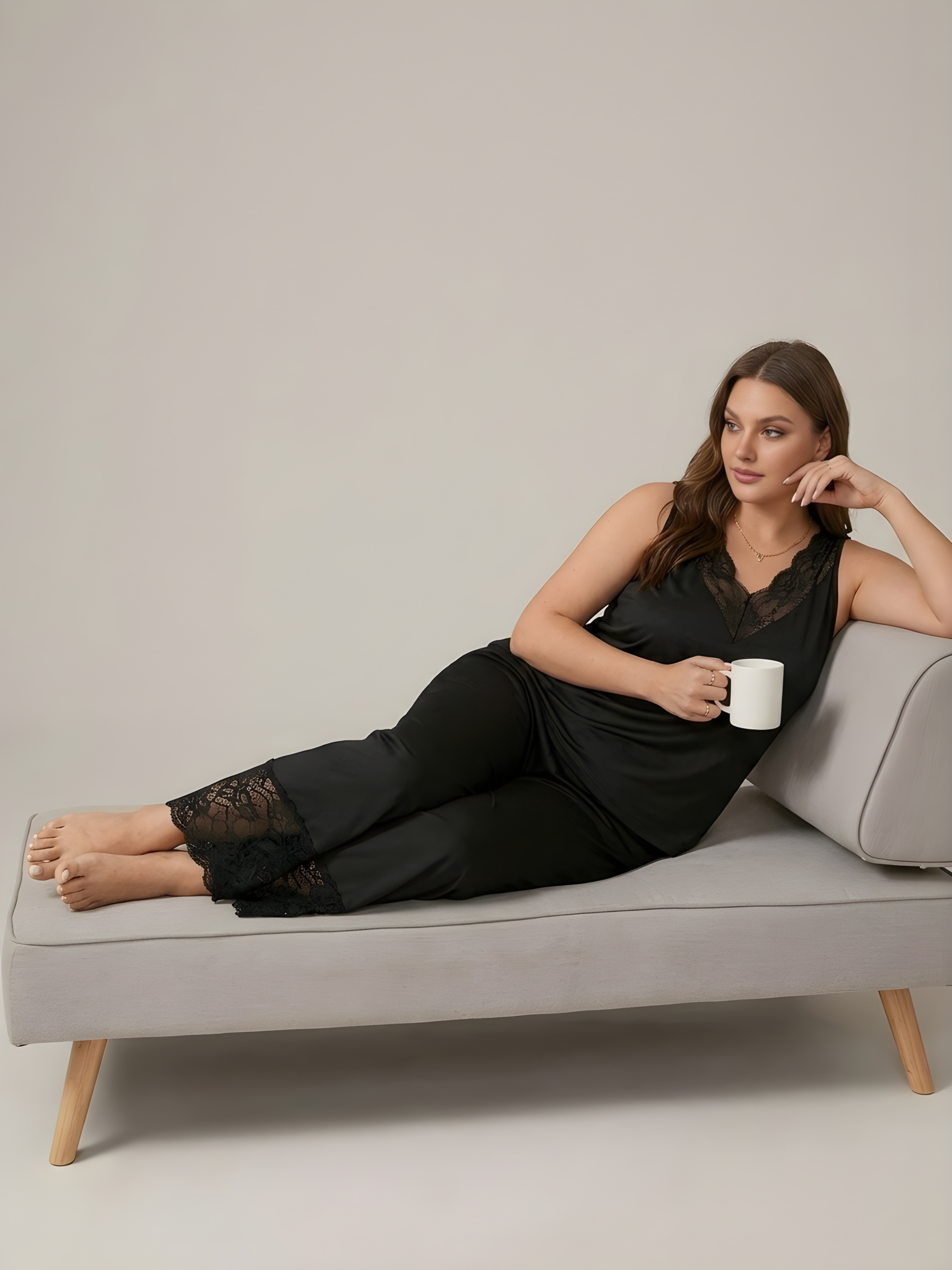 Onyx Silk Pajama Set