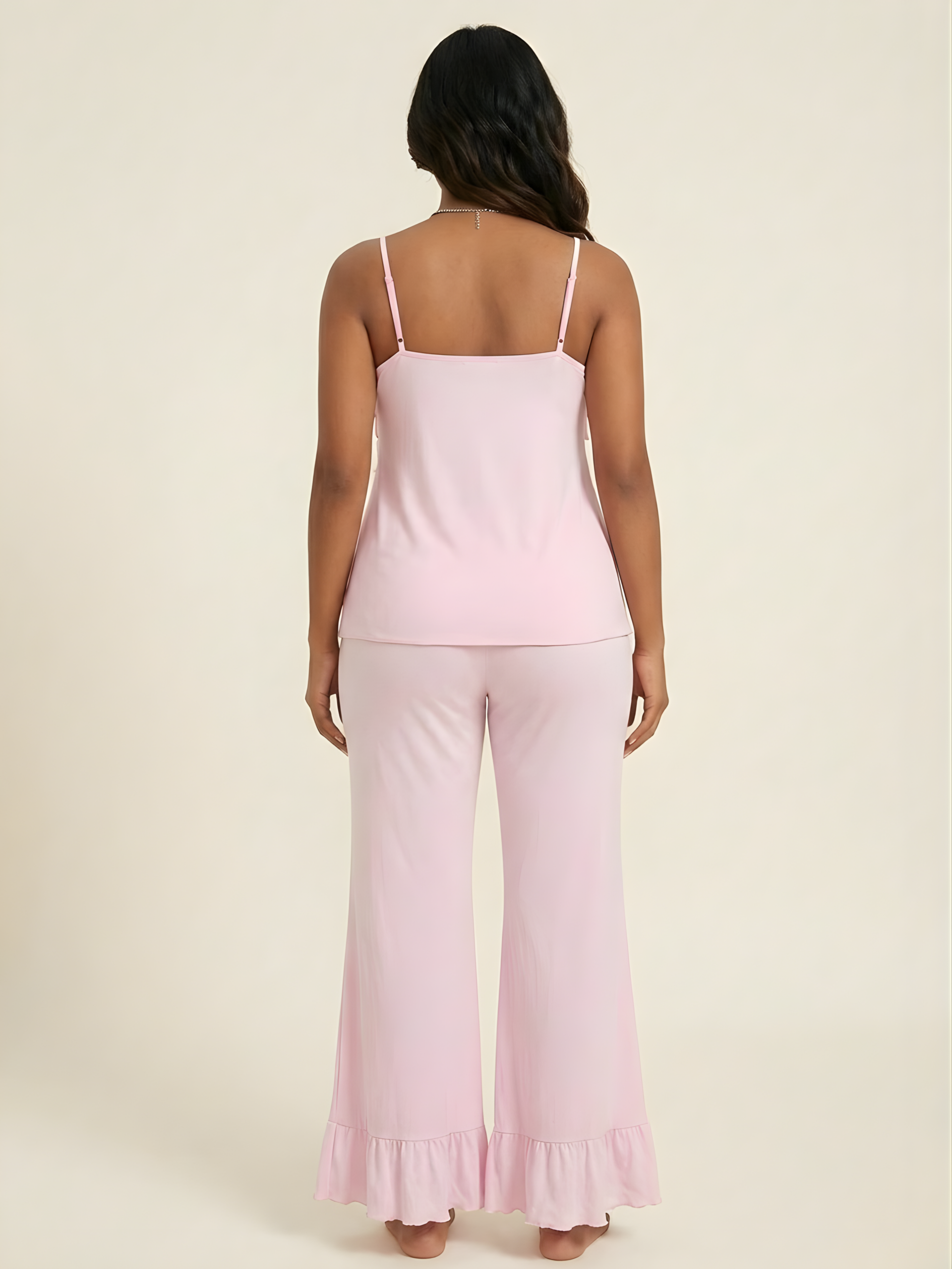 Pink Ruffle Babydoll Set