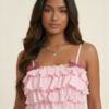 Pink Ruffle Babydoll Set