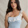 Powder Blue Lace Slip