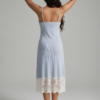 Powder Blue Ribbed Chemise