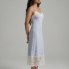 Powder Blue Ribbed Chemise
