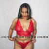 Ruby Scalloped Lace Set